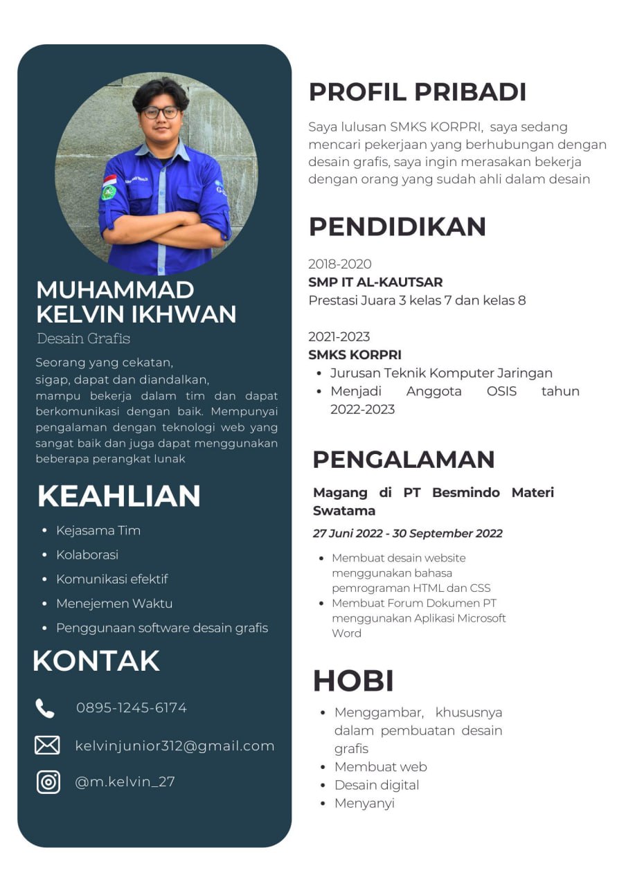 CV Muhammad Kelvin Ikhwan